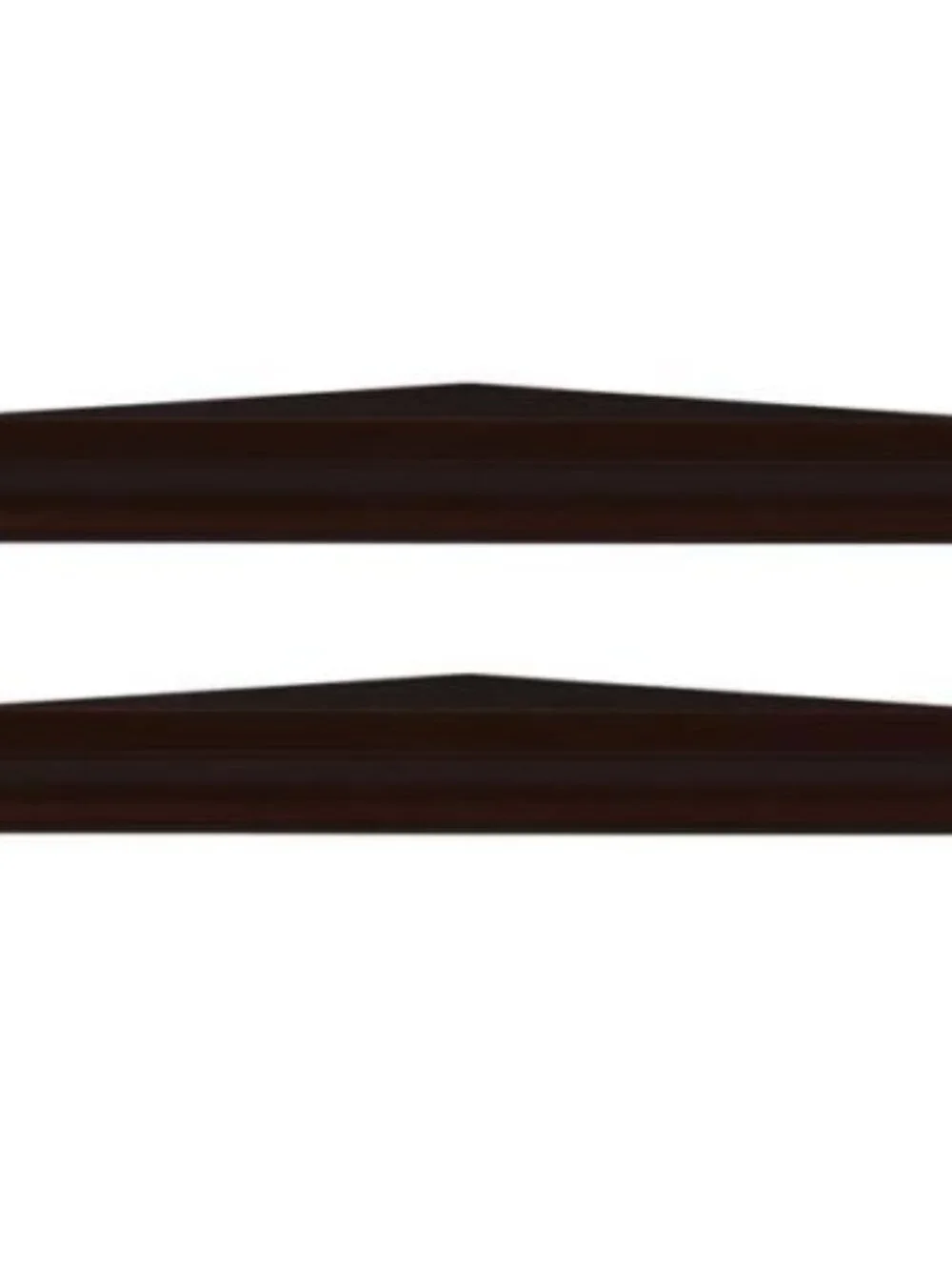 New! 2pc Black Wood Corner Floating Wall Shelfs